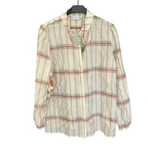St. Tropez NWT slight shear blouse XXL slight sleeve puff as well